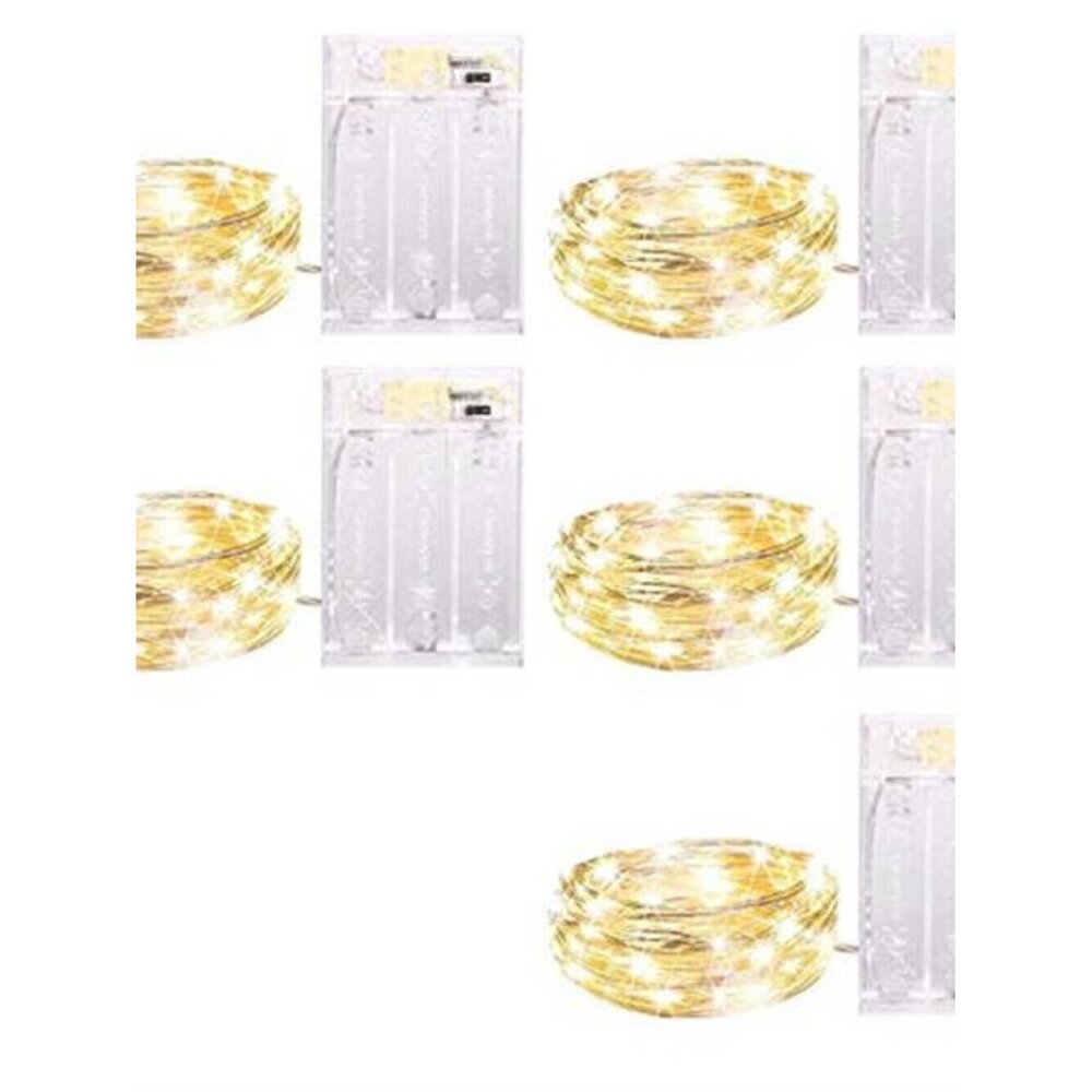 Warm White LED String Lights Battery Operated Waterproof